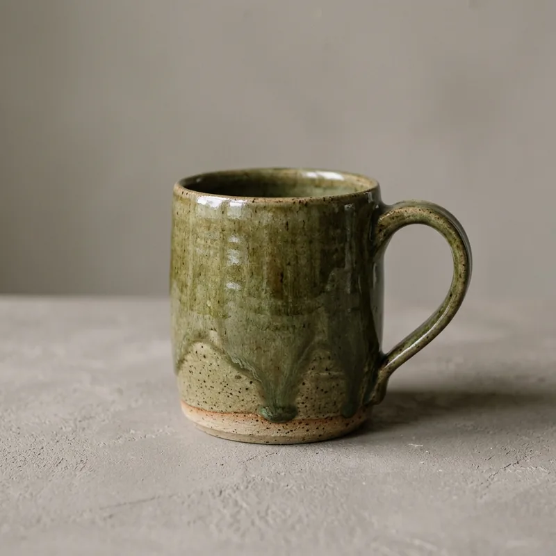 Ash glaze mug